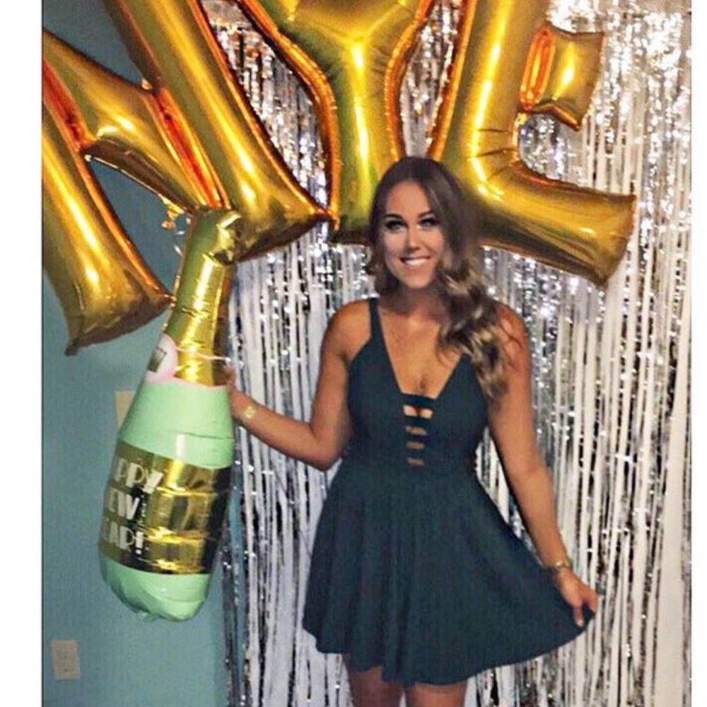 Jade caged dress